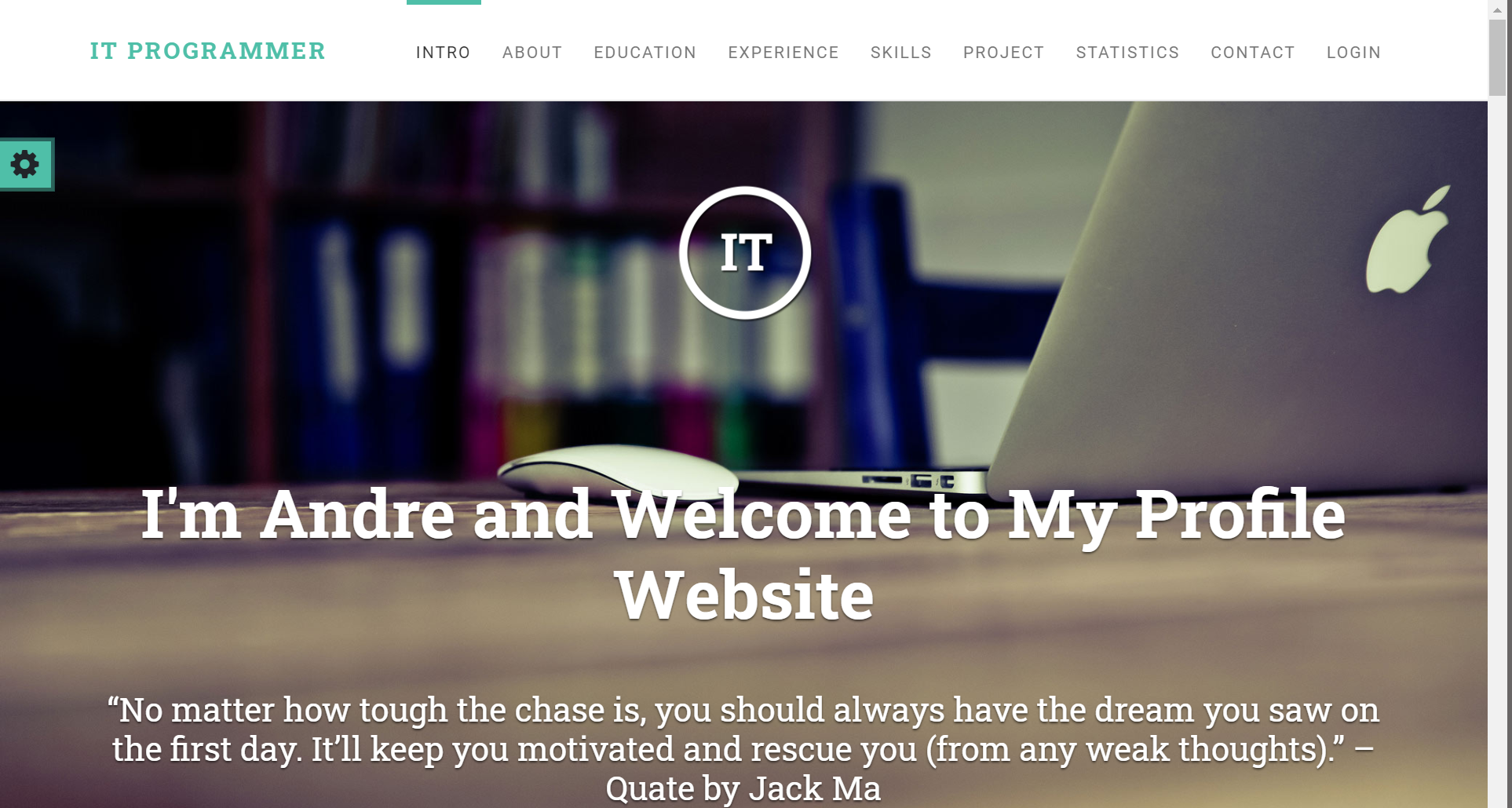 Dynamic Website Resume/CV Using Framework Laravel