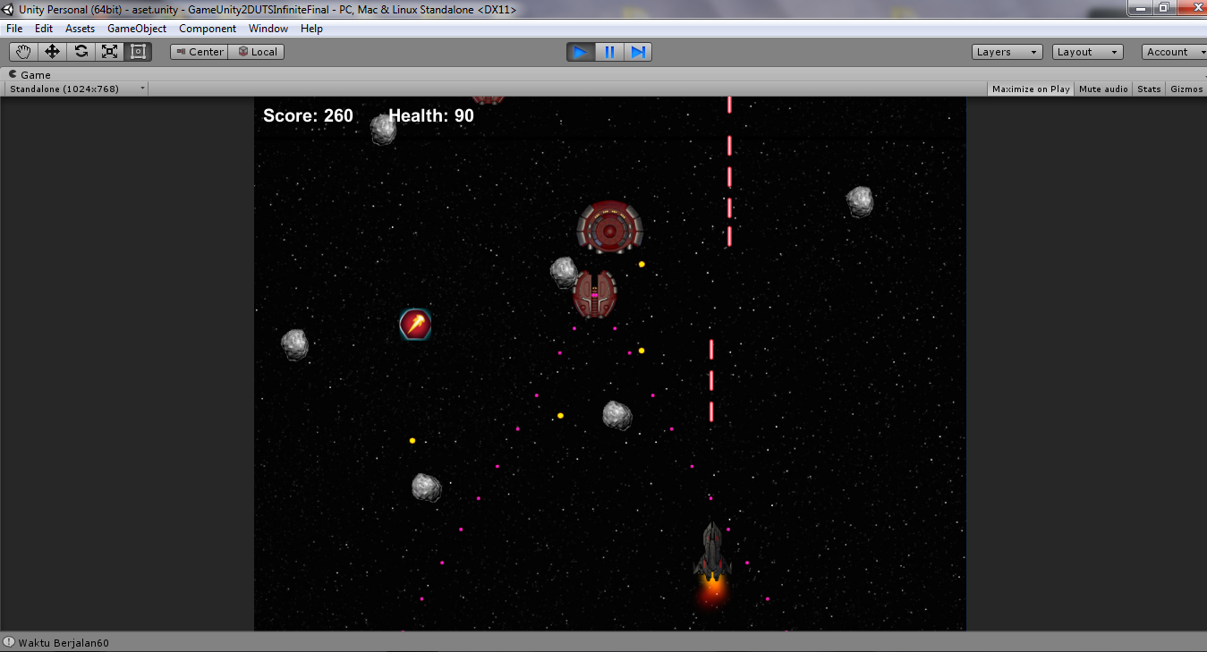 Game 2D Aircraft Using Unity